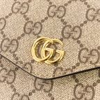 Gucci Office Web Line GG Split Muscadas Brown Shoulder Bag — view 8