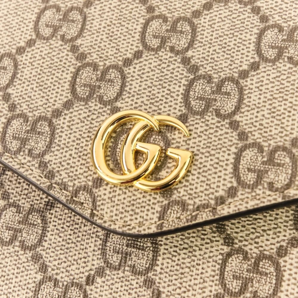 Gucci Office Web Line GG Split Muscadas Brown Shoulder Bag — view 8