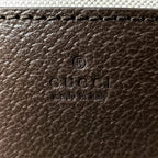 Gucci Office Web Line GG Split Muscadas Brown Shoulder Bag — view 9