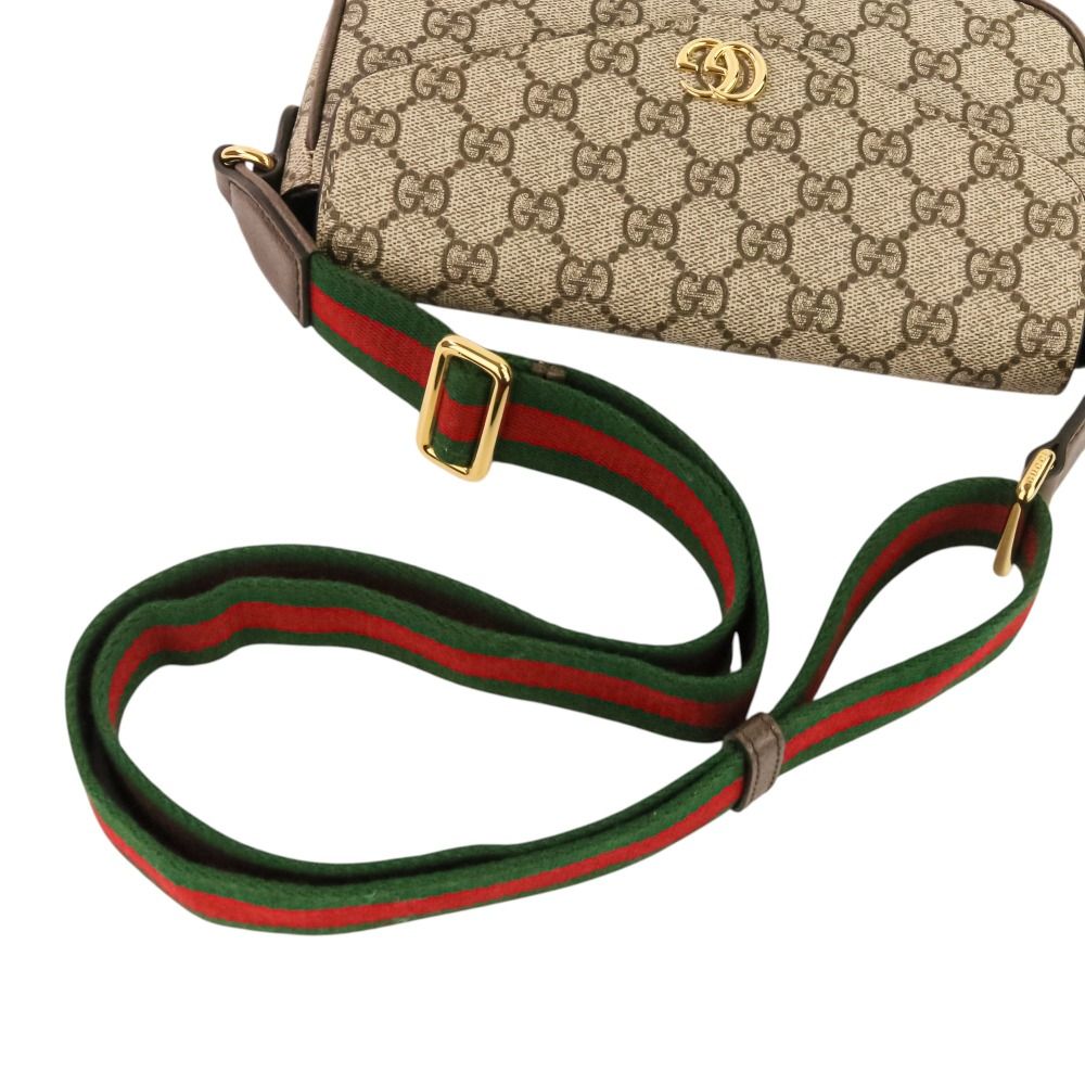 Gucci Office Web Line GG Split Muscadas Brown Shoulder Bag — view 6