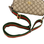 Gucci Office Web Line GG Split Muscadas Brown Shoulder Bag — view 6