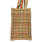Celine Triomphe Logo Small Cabas Thais Tweed 2-Way Shoulder Bag Brown Beige — view 5