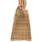 Celine Triomphe Logo Small Cabas Thais Tweed 2-Way Shoulder Bag Brown Beige — view 4