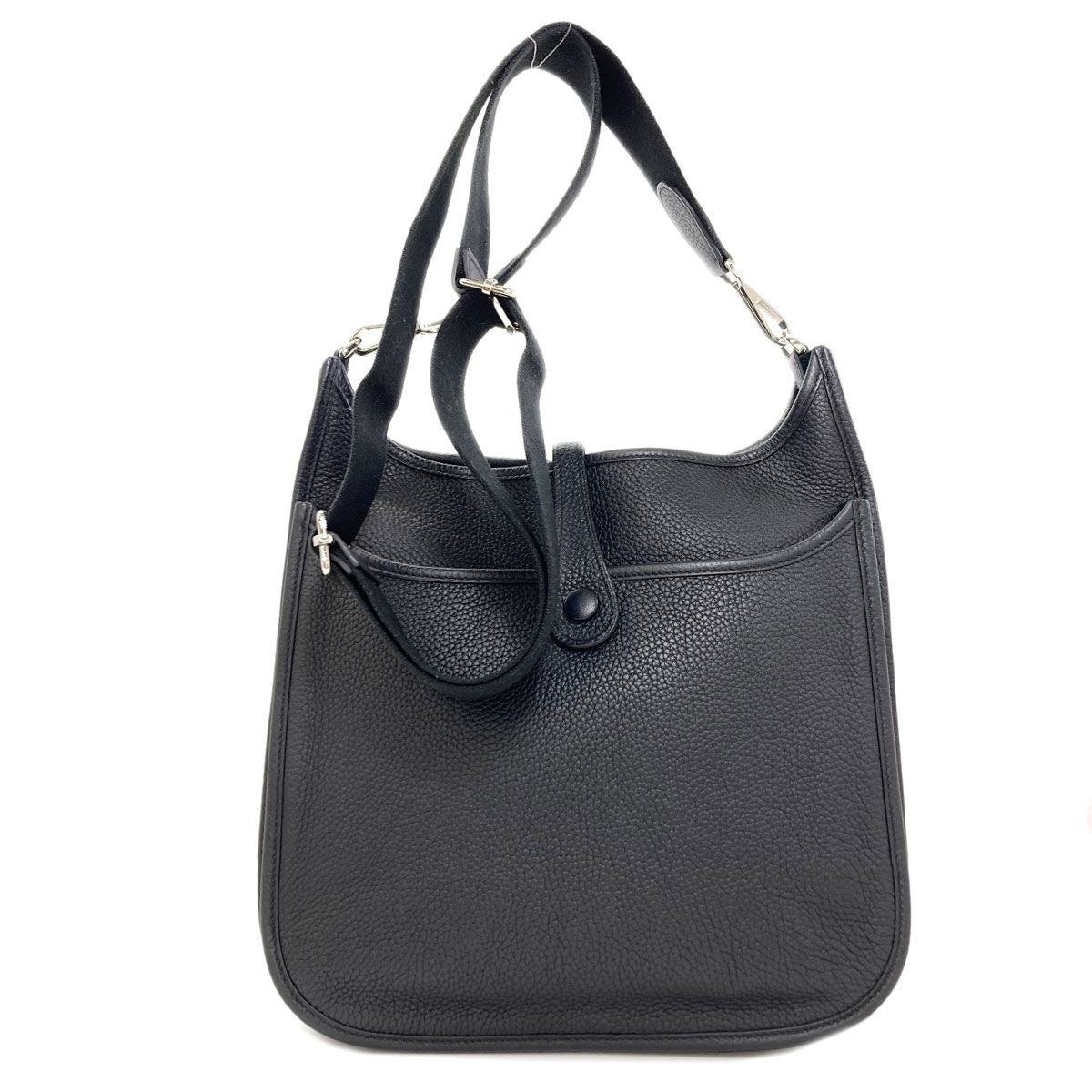 Hermes Evelyne 3 PM Silver Shoulder Bag Taurillon — view 2