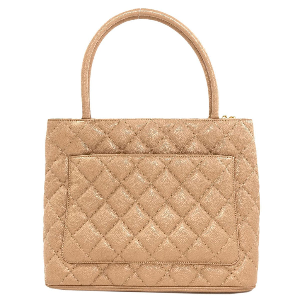Chanel Medallion Tote Gold Grained Calfskin — view 2