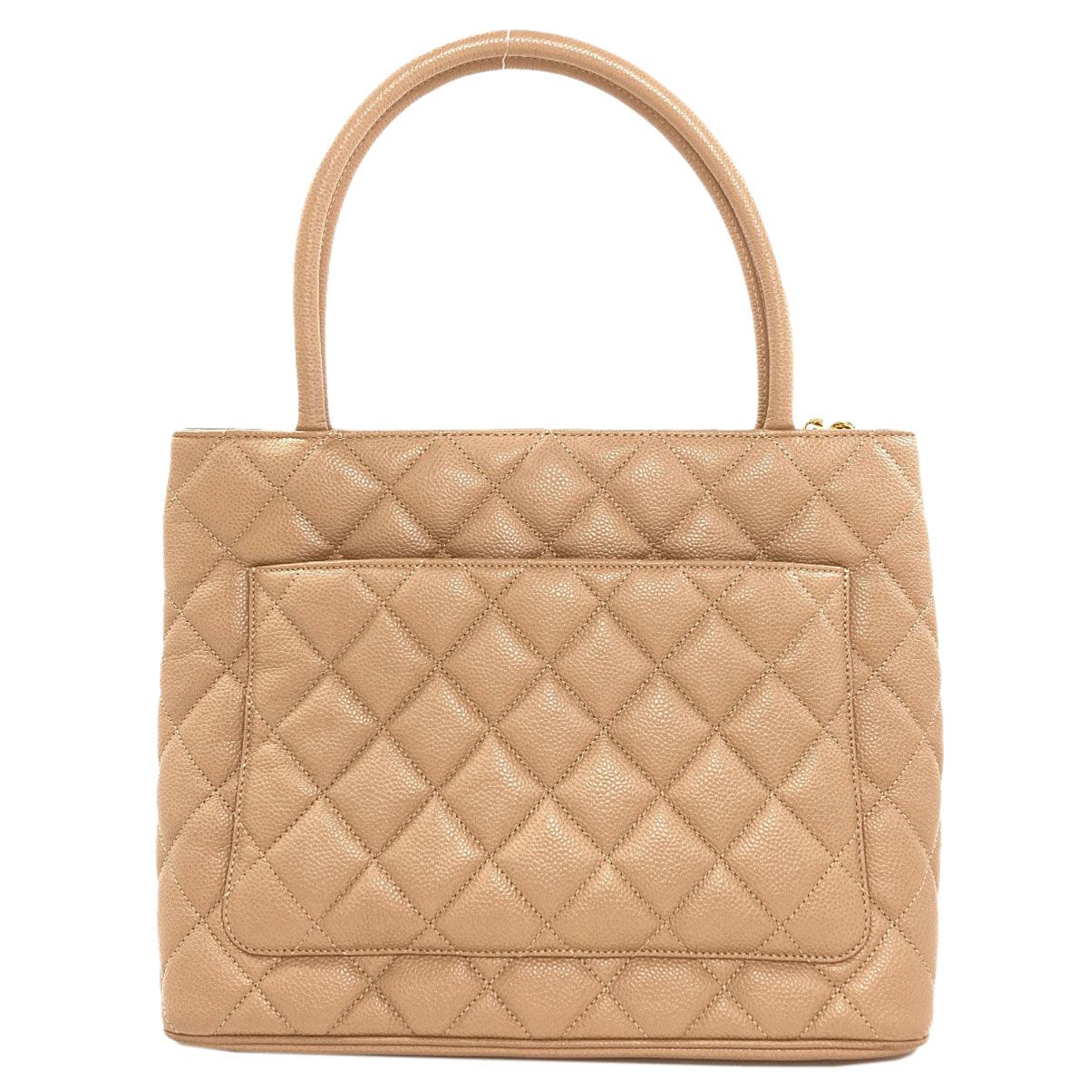 Chanel Medallion Tote Gold Grained Calfskin — view 2
