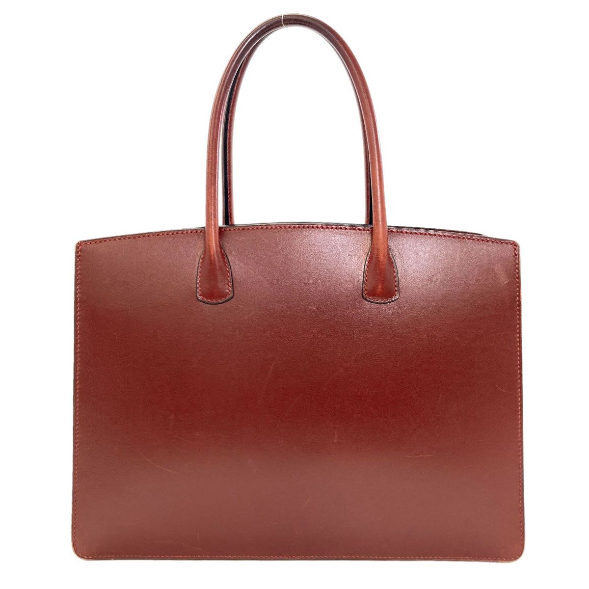 Hermes White Bath Gold Tote Box Calf — view 2