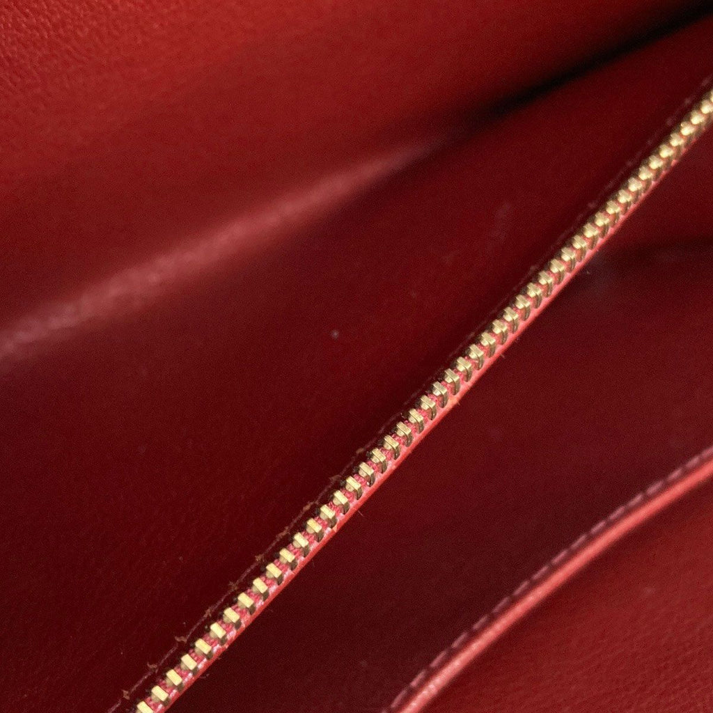 Hermes White Bath Gold Tote Box Calf — view 9