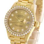 Rolex Datejust Diamond Watch 18k Yellow Gold — view 3