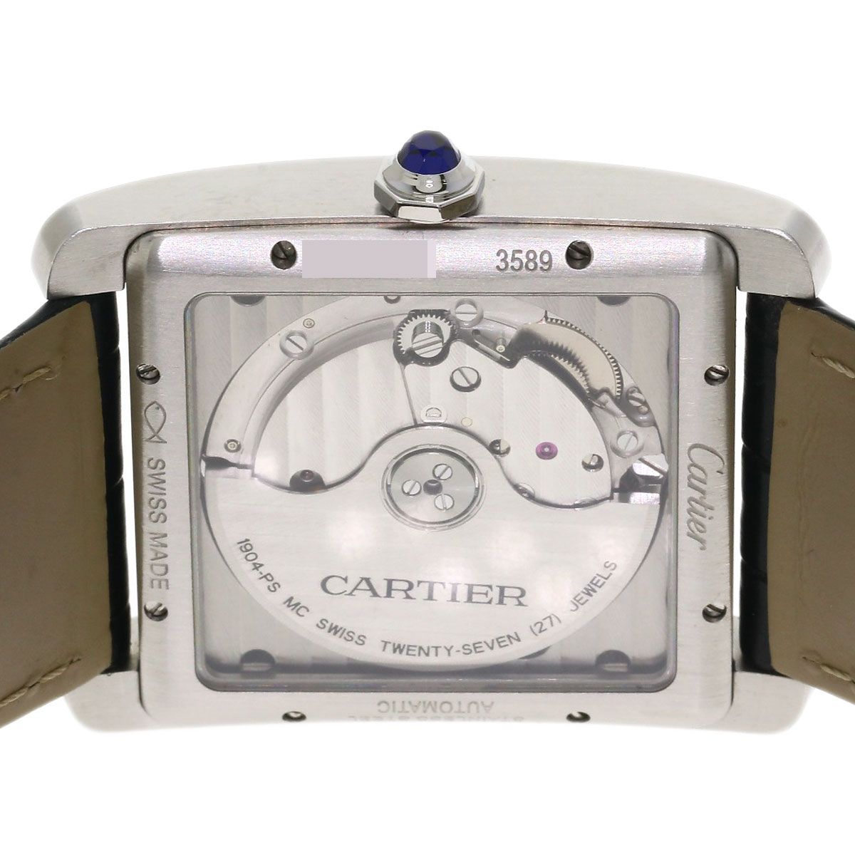Cartier Tank MC LM Watch SS Leather — view 7