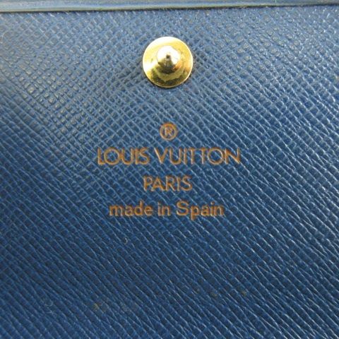 Louis Vuitton Wallet Epi Leather Blue — view 3