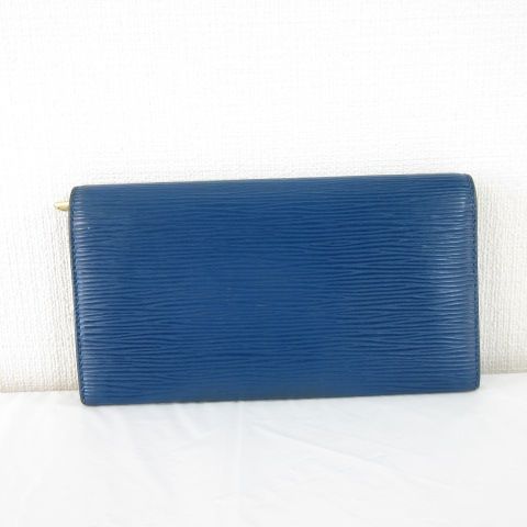 Louis Vuitton Wallet Epi Leather Blue — view 2