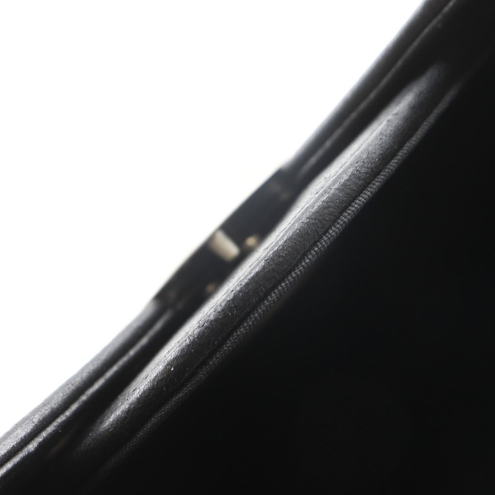 Chanel Chain Shoulder Evening in the Air Leather Black Bag — view 8