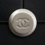 Chanel Chain Shoulder Evening in the Air Leather Black Bag — view 6