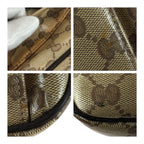 Gucci GG Crystal Brown Beige Gold Hobo Shoulder Bag — view 5