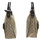 Gucci GG Crystal Brown Beige Gold Hobo Shoulder Bag — view 8