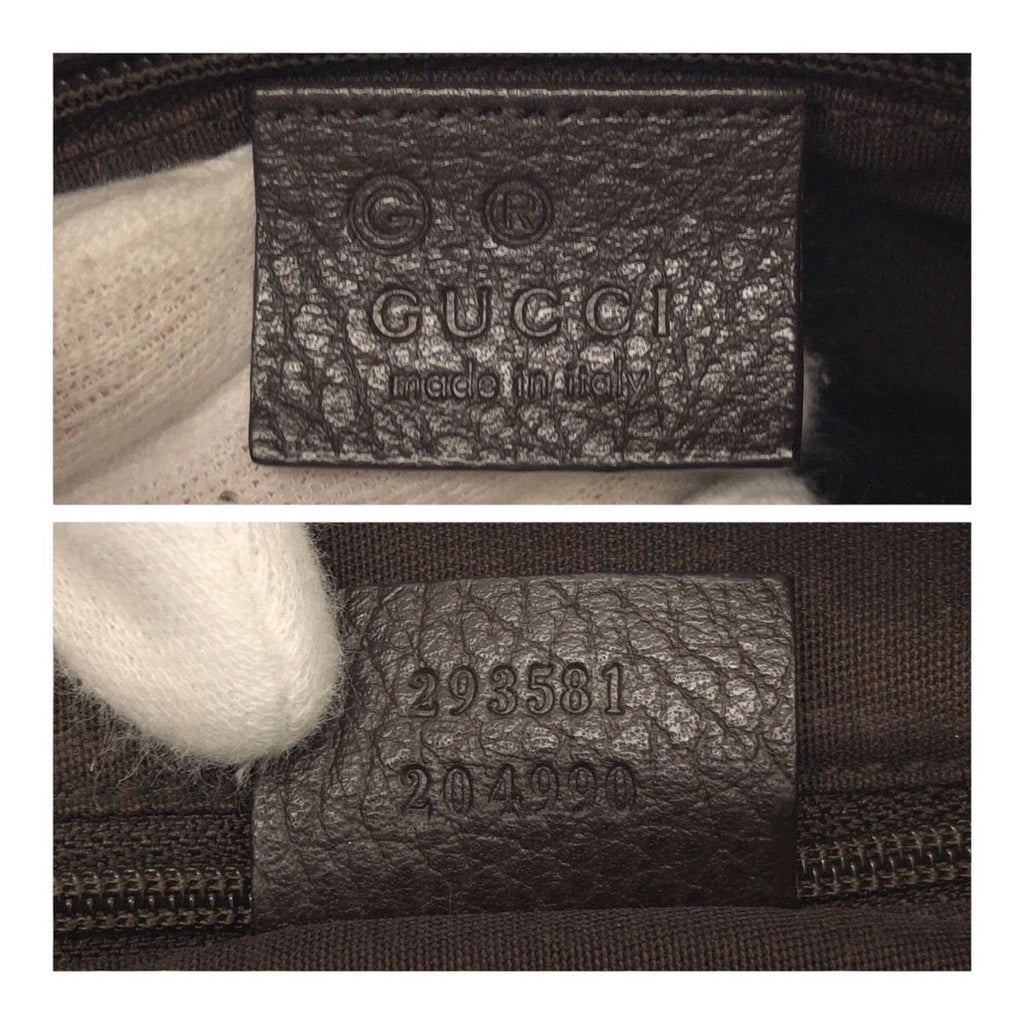 Gucci GG Crystal Brown Beige Gold Hobo Shoulder Bag — view 4