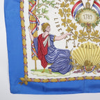 Hermes Carre 90 Silk Blue Scarf — view 4