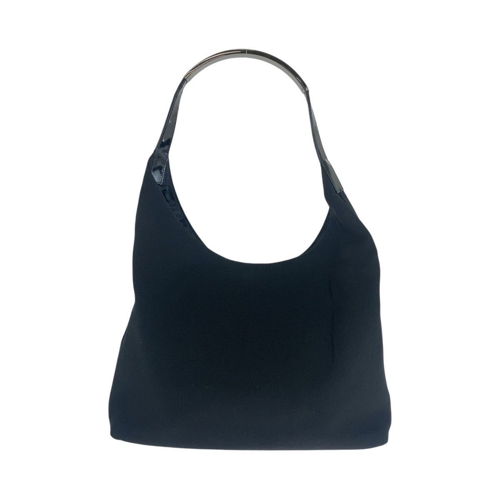 Gucci Hobo Black Silver Canvas Enamel 001 Shoulder Bag — view 2