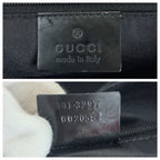 Gucci Hobo Black Silver Canvas Enamel 001 Shoulder Bag — view 4