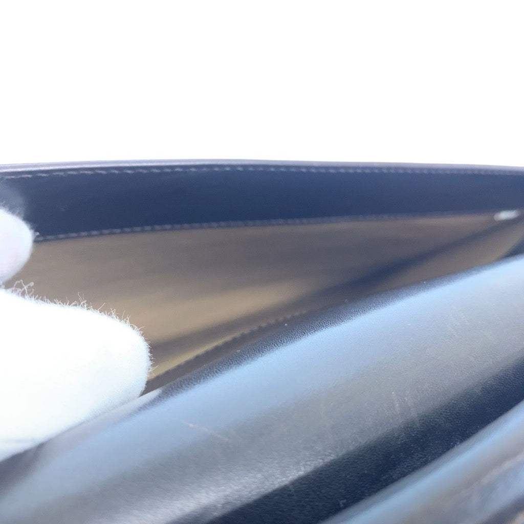 Prada Brown Silver Leather Business Briefcase — view 6