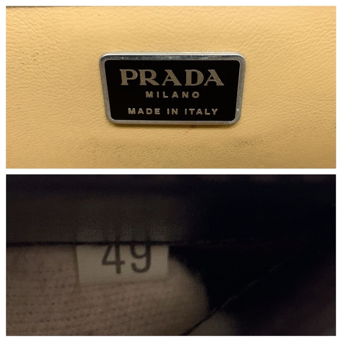 Prada Brown Silver Leather Business Briefcase — view 4