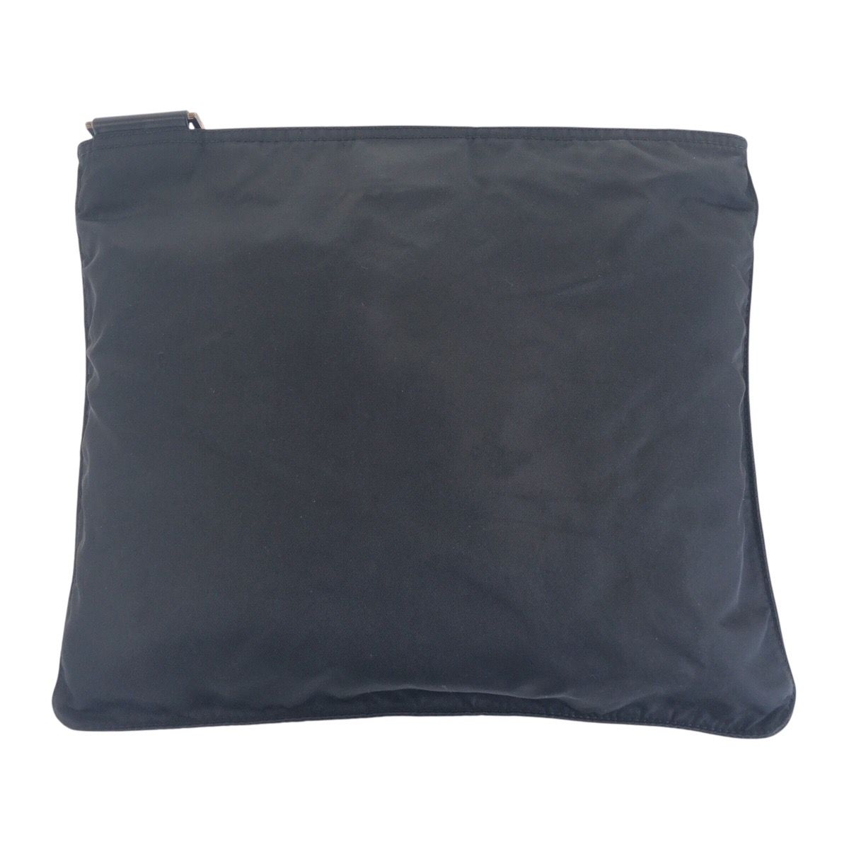 Prada Tessuto Black Silver Nylon Shoulder Bag — view 2