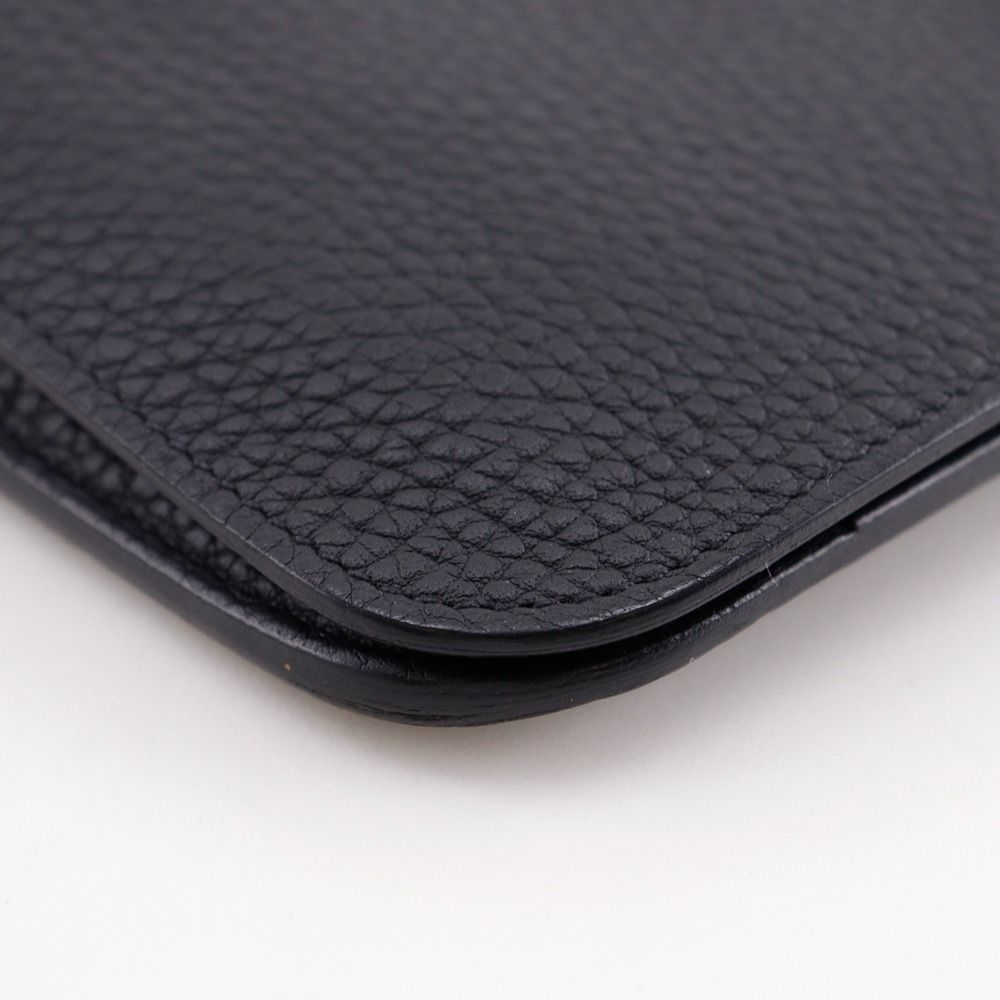 Hermes Dogon Duo Togo Black Wallet — view 4