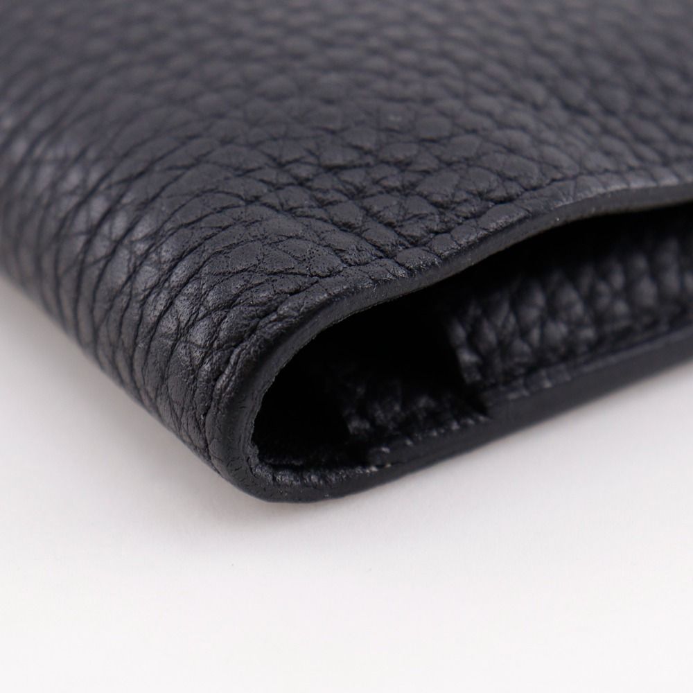 Hermes Dogon Duo Togo Black Wallet — view 7