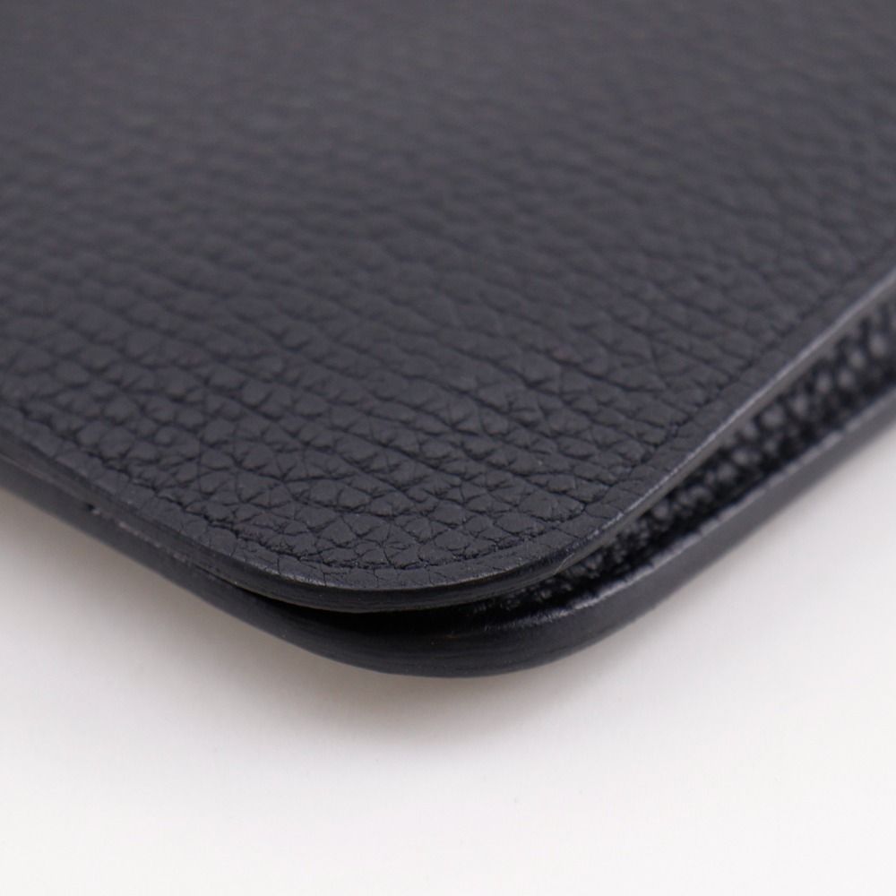 Hermes Dogon Duo Togo Black Wallet — view 5