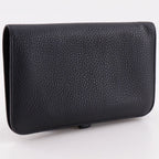 Hermes Dogon Duo Togo Black Wallet — view 3