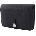 Hermes Dogon Duo Togo Black Wallet — view 2