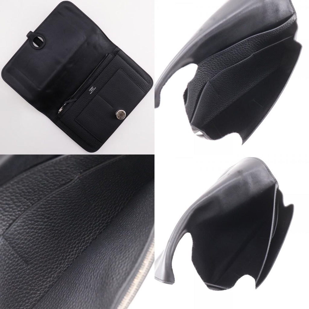Hermes Dogon Duo Togo Black Wallet — view 8