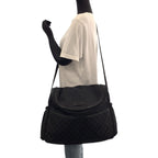 Gucci Black Silver GG Canvas Shoulder Bag — view 7