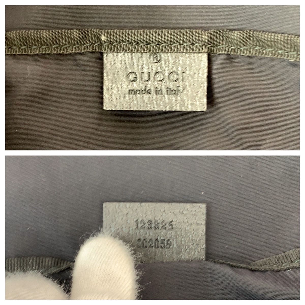 Gucci Black Silver GG Canvas Shoulder Bag — view 4