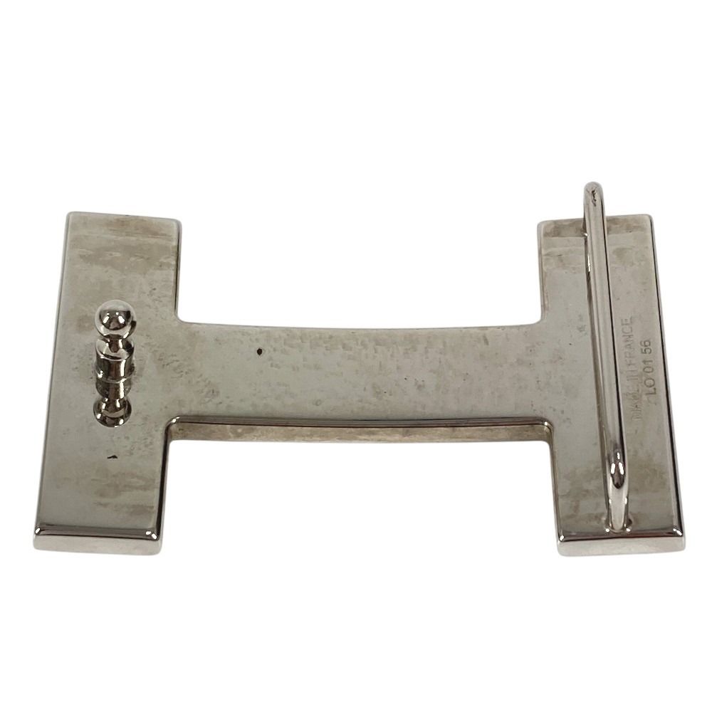 Hermes Buckle Belt Logo Only Metal Silver — view 2