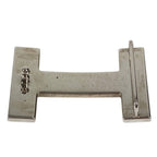Hermes Buckle Belt Logo Only Metal Silver — view 2