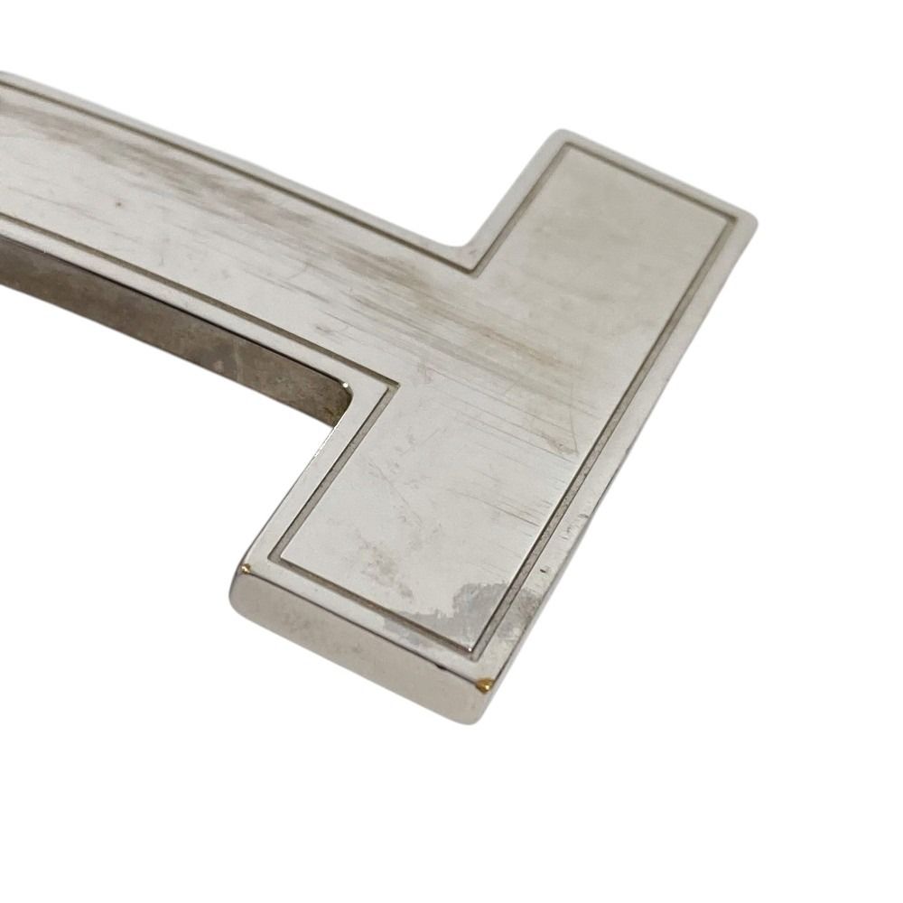 Hermes Buckle Belt Logo Only Metal Silver — view 7