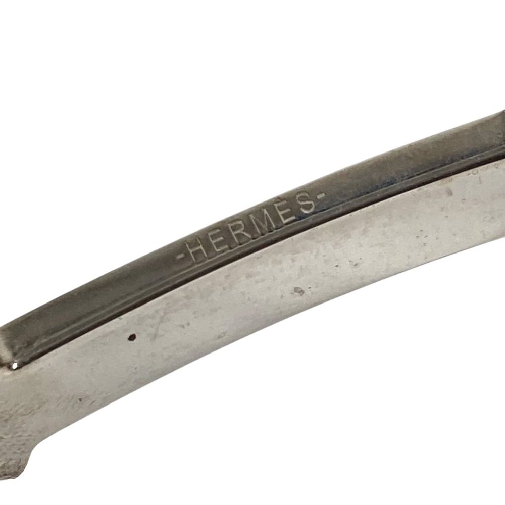 Hermes Buckle Belt Logo Only Metal Silver — view 9