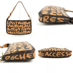 Louis Vuitton Shoulder Bag Pochette Monogram Graffiti Canvas Orange — view 8