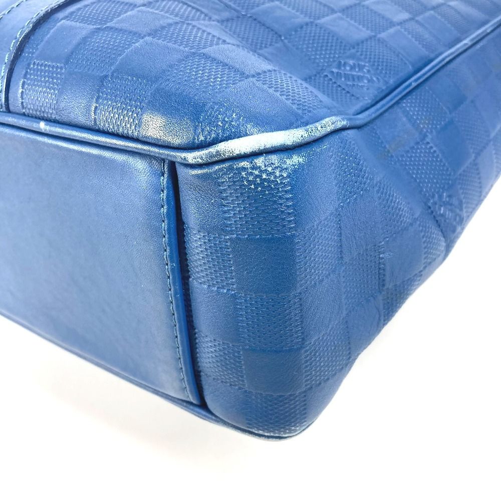 Louis Vuitton Shoulder Bag Tadao PM Damier Infini Leather Blue — view 4