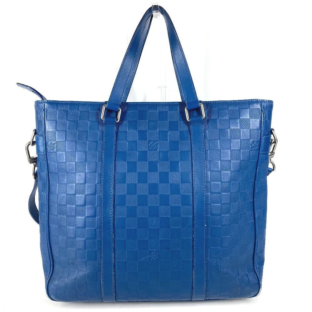 Louis Vuitton Shoulder Bag Tadao PM Damier Infini Leather Blue — view 5