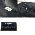 Chanel Handbag Metal Handle Choco Bar Nylon Gray — view 9