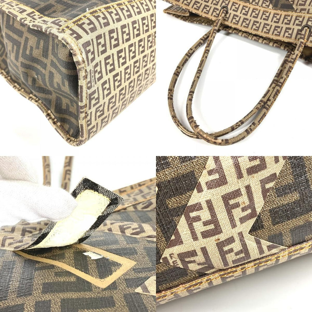 Fendi Shoulder Bag Zucca Zucchino Brown — view 7