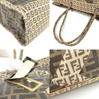 Fendi Shoulder Bag Zucca Zucchino Brown — view 7