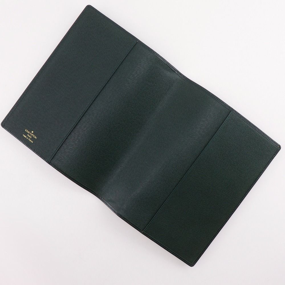 Louis Vuitton Agenda Bureau Notebook Cover Taiga Epi Sear Dark Green — view 6