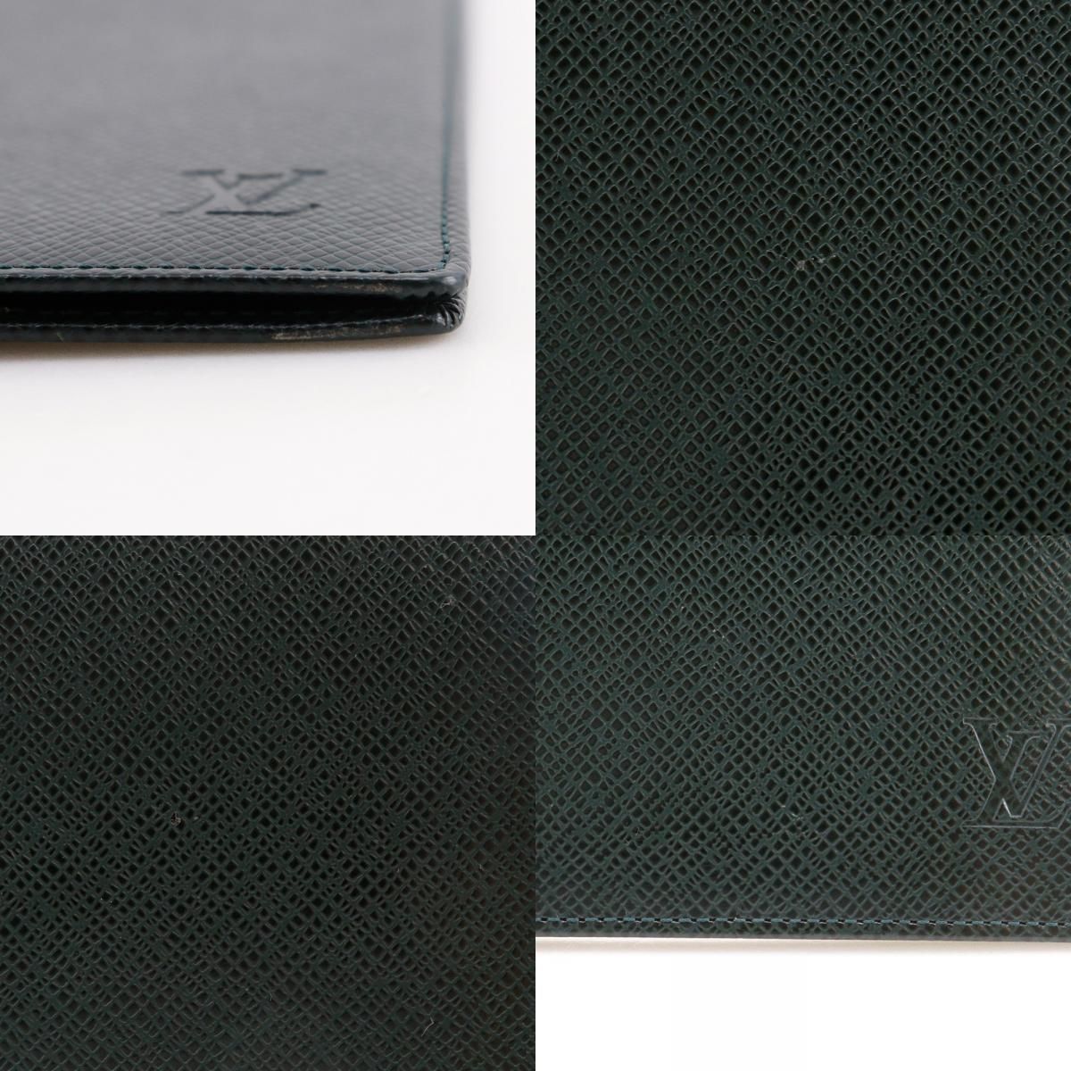 Louis Vuitton Agenda Bureau Notebook Cover Taiga Epi Sear Dark Green — view 8
