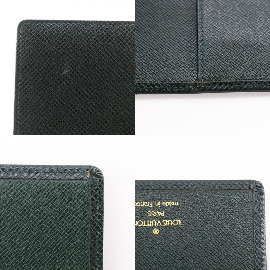 Louis Vuitton Agenda Bureau Notebook Cover Taiga Epi Sear Dark Green — view 9