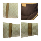 Gucci Beige Brown Gold GG Supreme Canvas Business Tote — view 6