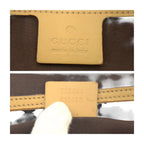 Gucci Beige Brown Gold GG Supreme Canvas Business Tote — view 4